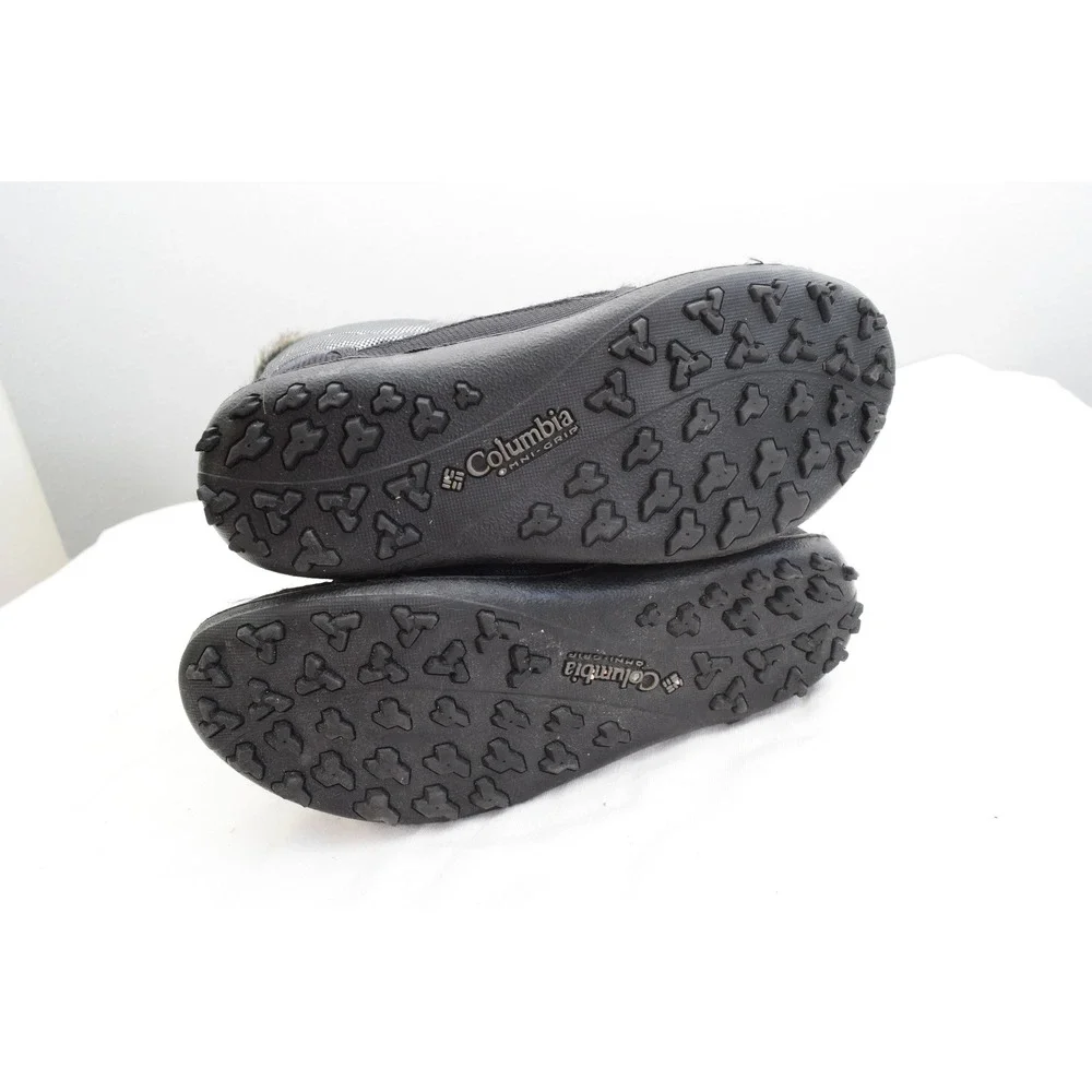 Columbia Minx Mid II Omni-Heat Boots 8.5 Black Silver Waterproof Women Winter